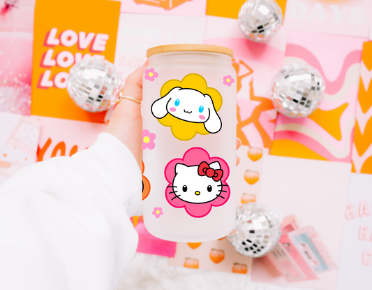 Hello Kitty with Friends Glass Cup