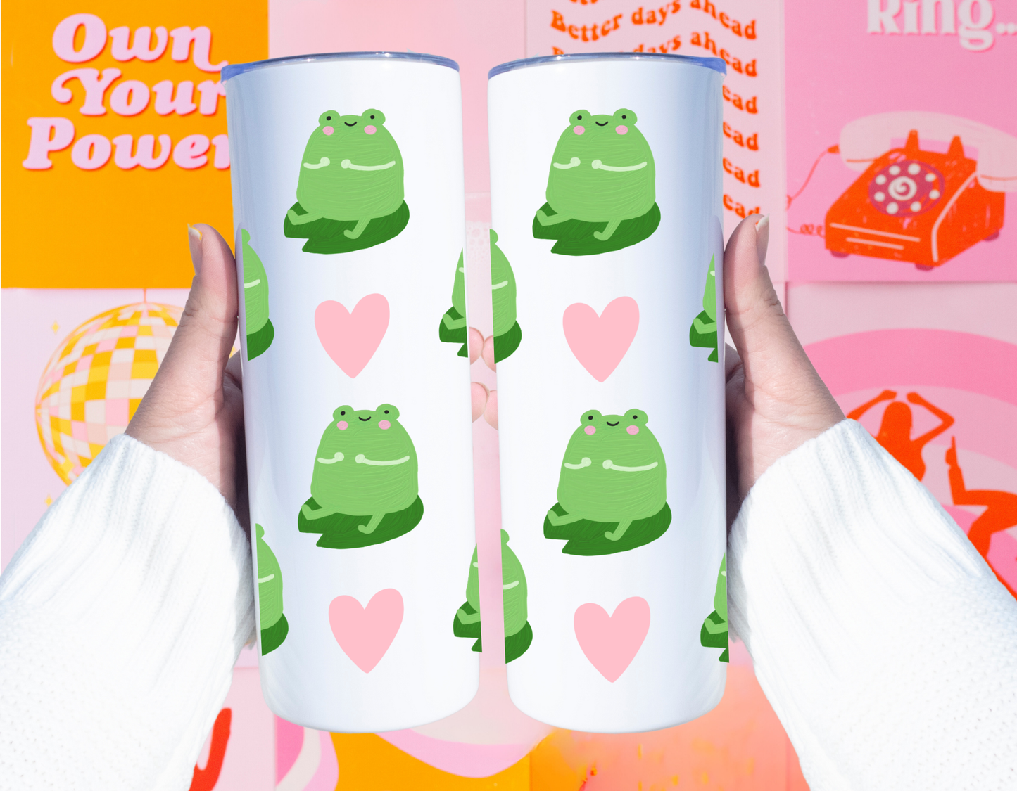 Kawaii Frog Tumbler