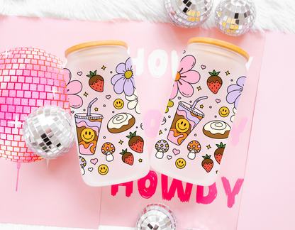 Girly Vibes Glass Cup