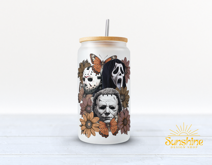 Horror Vibes Glass Cup